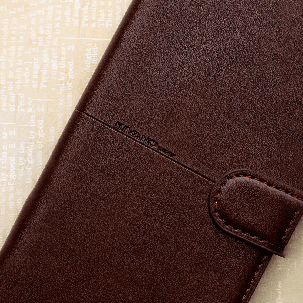Kivano Compatible with Motorola edge 50 fusion Flip Cover | Leather Finish | Inside Pockets & Inbuilt Stand - Aibex